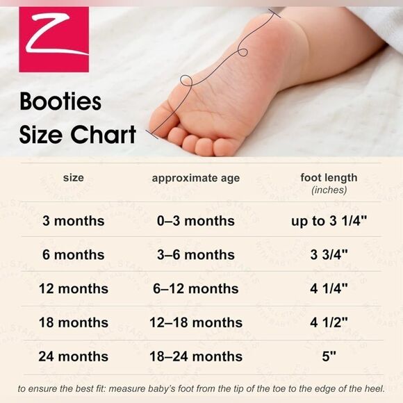 Zutano Baby Girls Organic Cotton Pink Colorful Booties Gripper Soles. 12 Months. - Picture 5 of 7